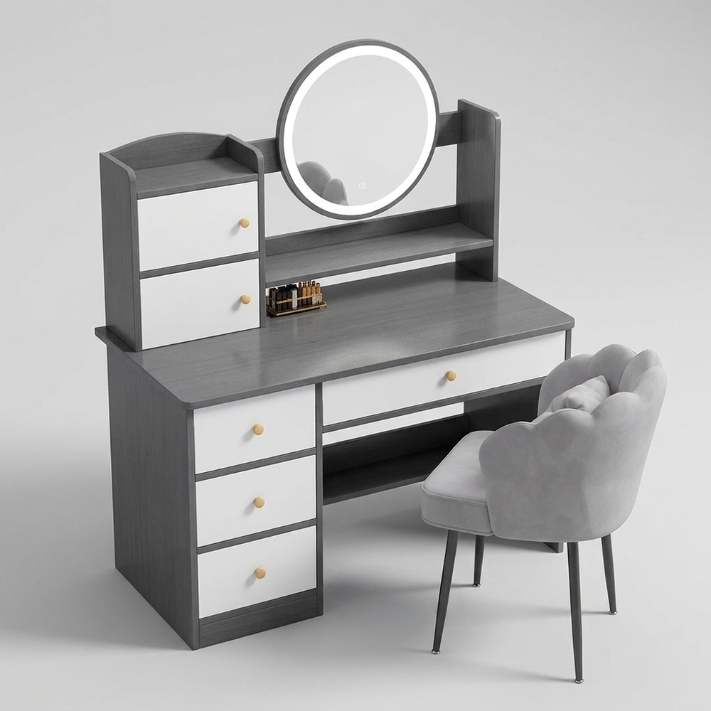 Vela Luxe Space-Saving Makeup Vanity