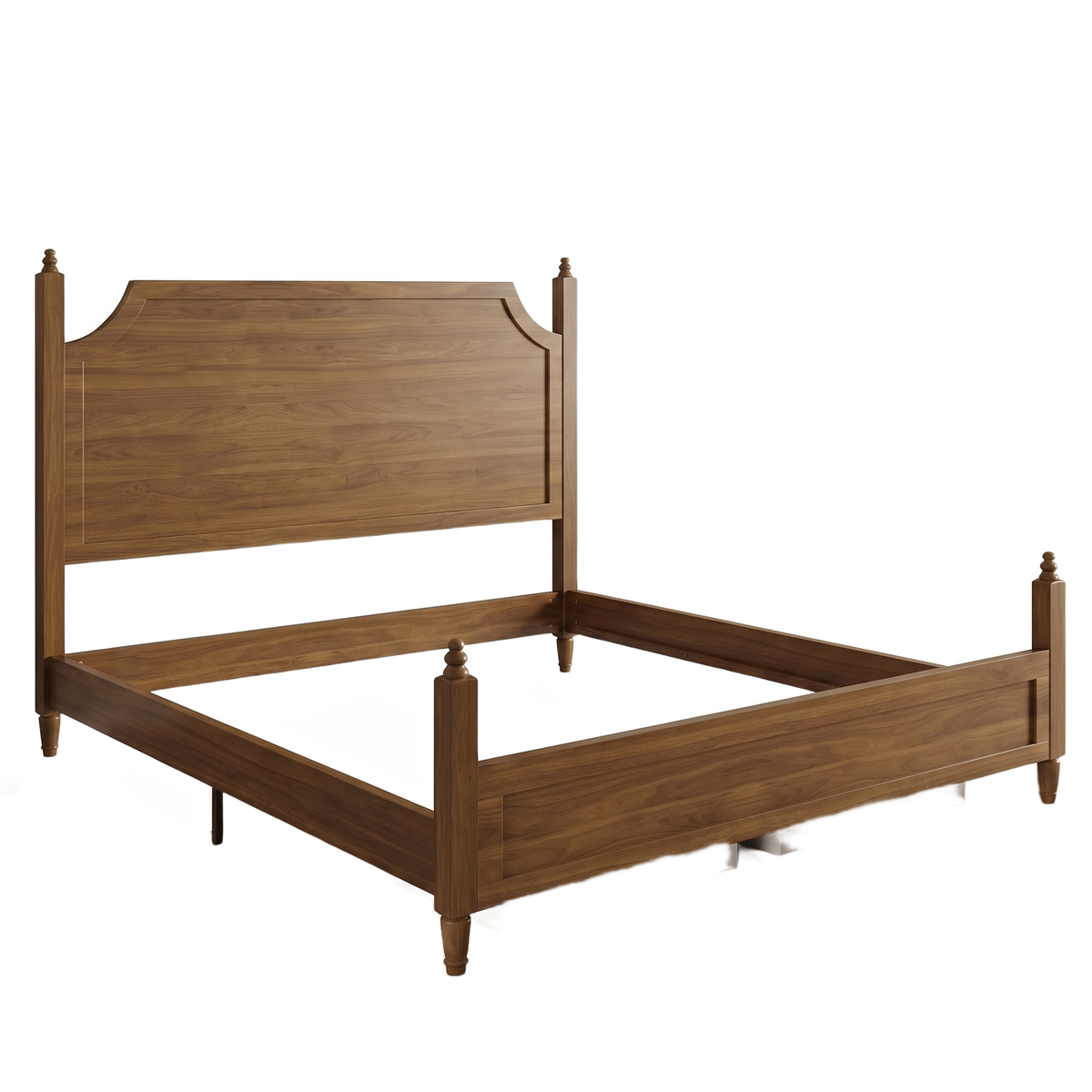 Alden wood bed frame - white background