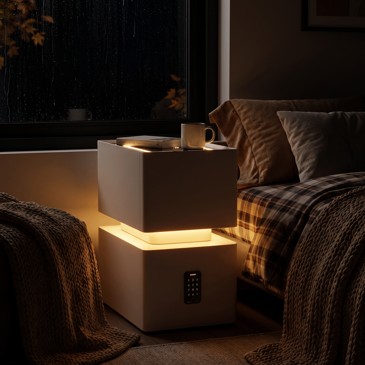 Nyra slim nightstand - lifestyle evening