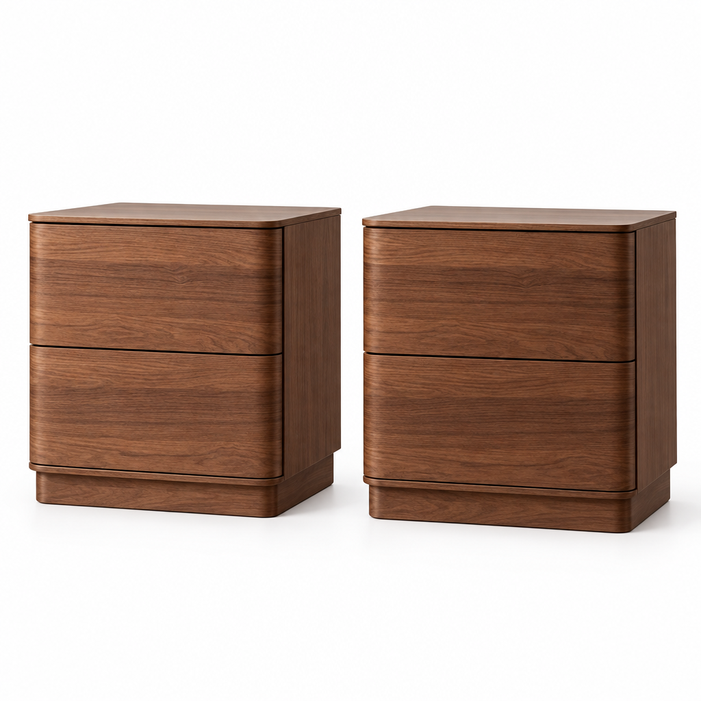 Tova nightstands set of 2 - white background