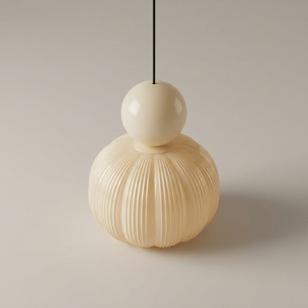 Gourd pendant light - overhead view