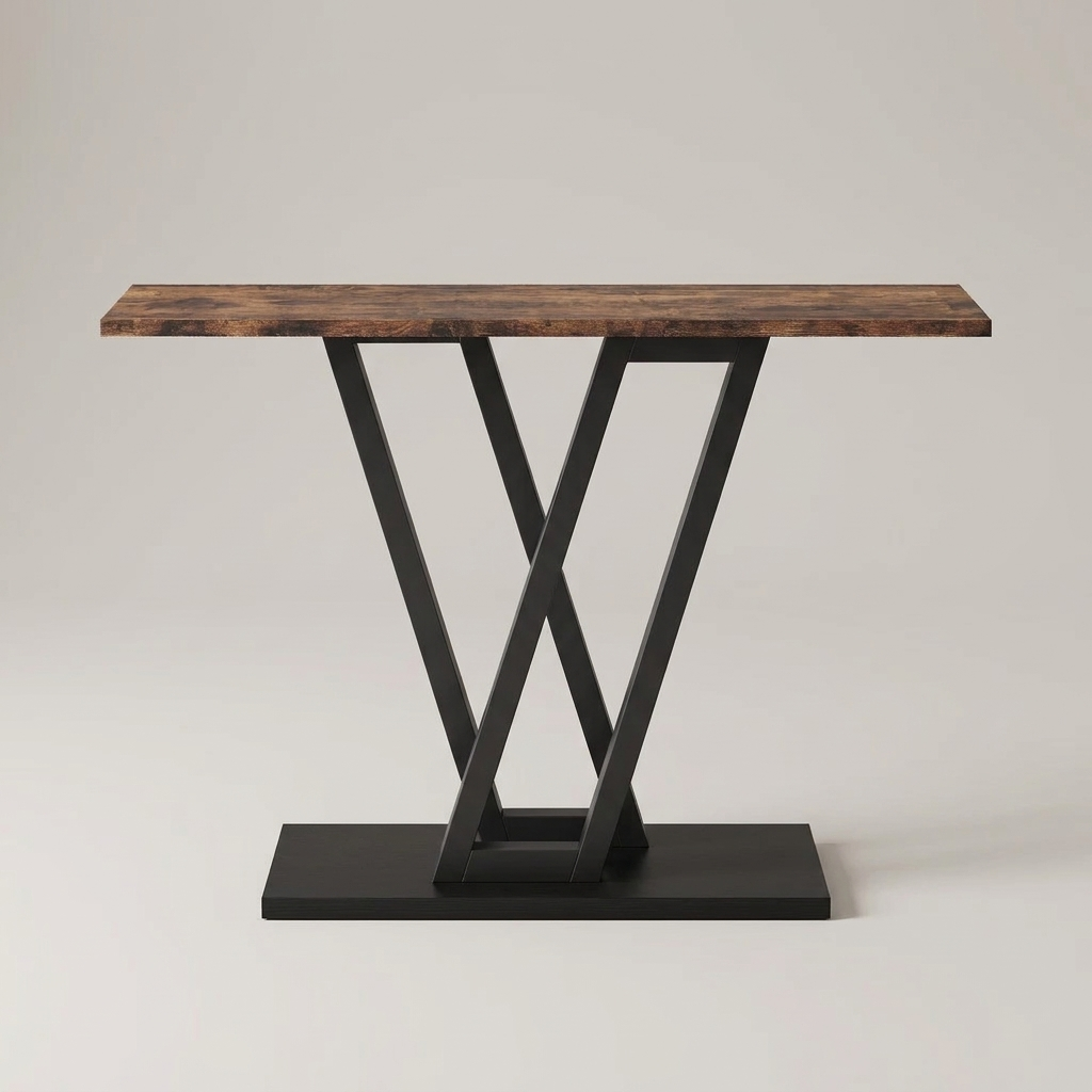Vane console table - front view