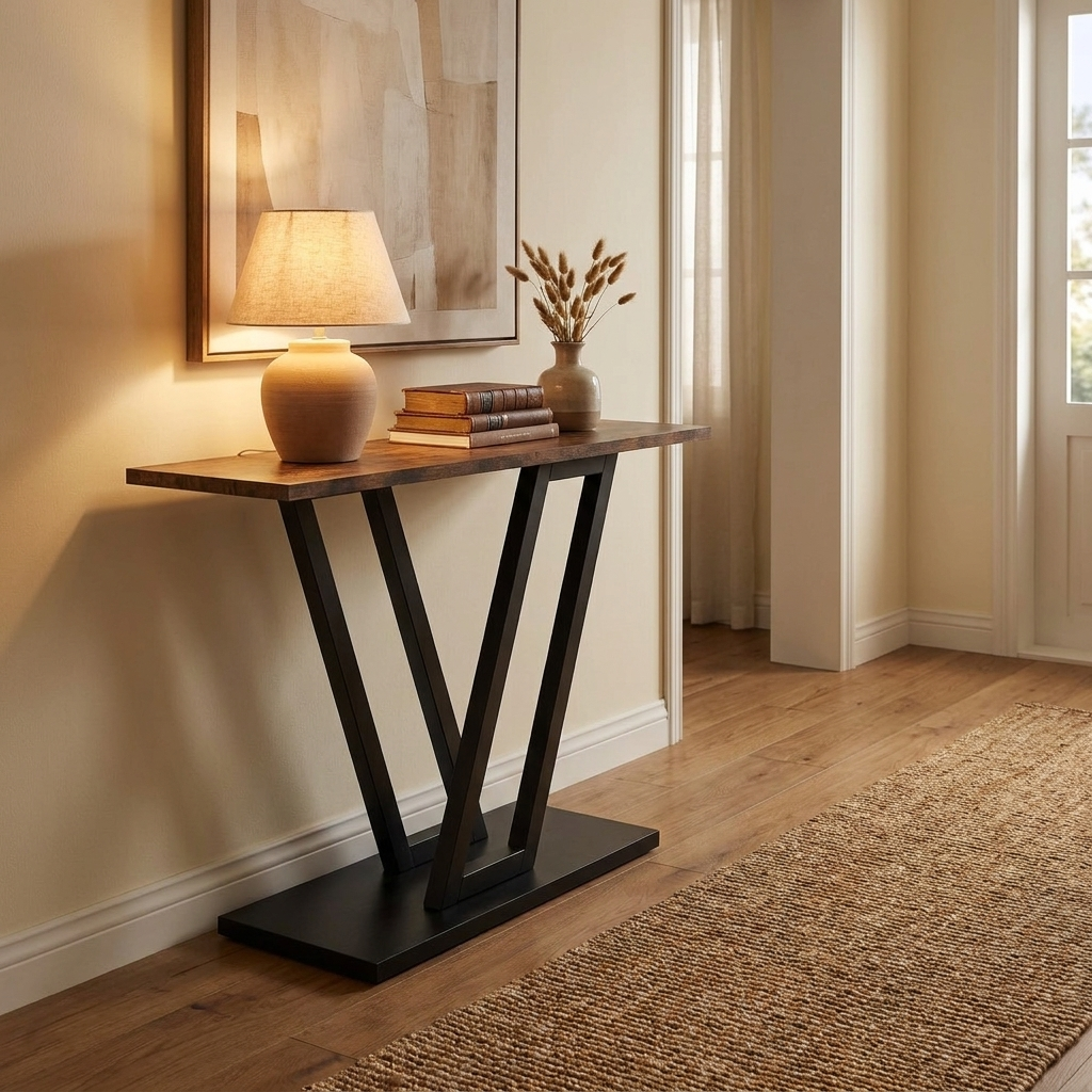Vane console table - lifestyle evening
