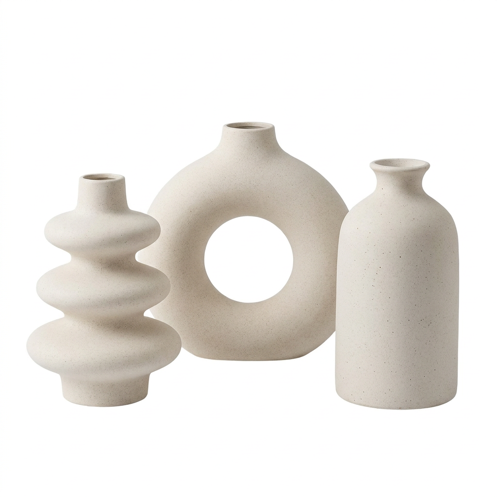 Dune vase set - white background