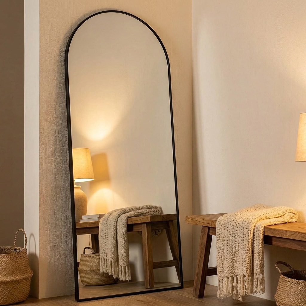 Arca floor mirror - lifestyle evening
