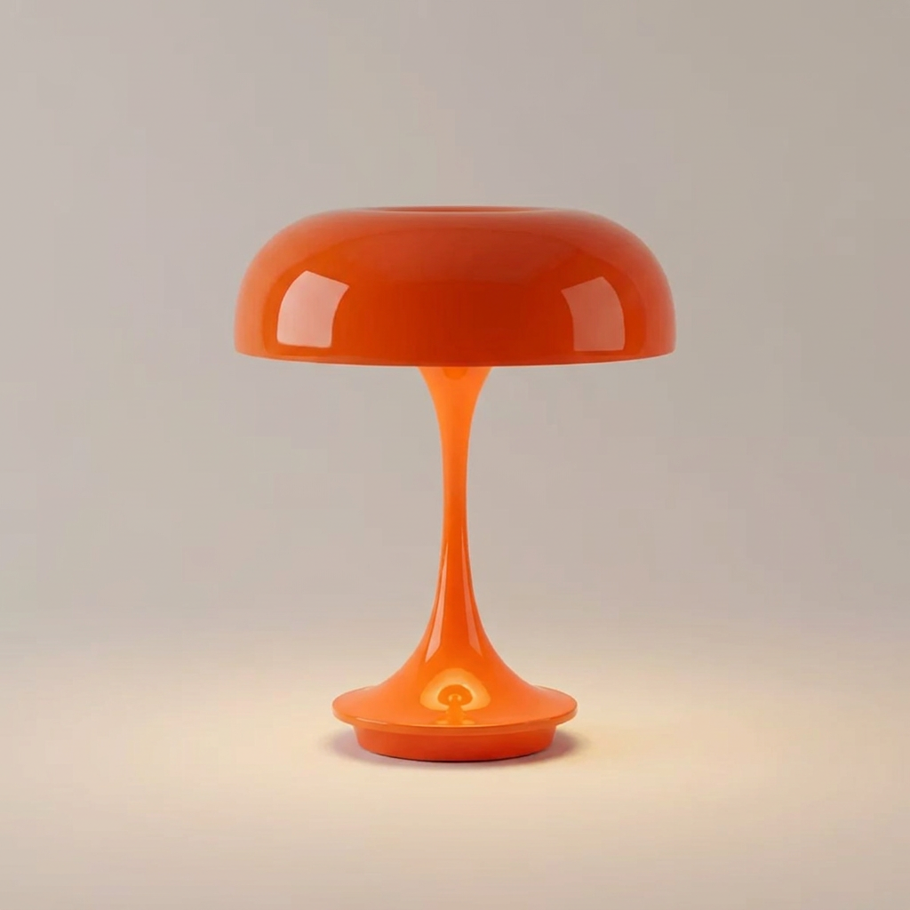 Morel mushroom lamp - side profile