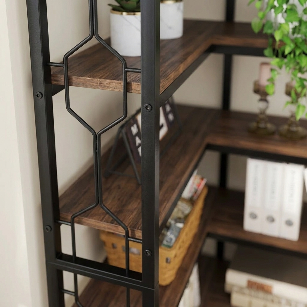 Ashby corner bookshelf - detail