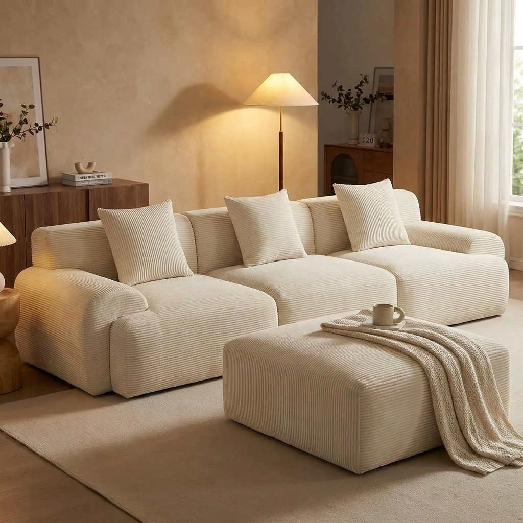 Mellow sectional sofa - lifestyle evening