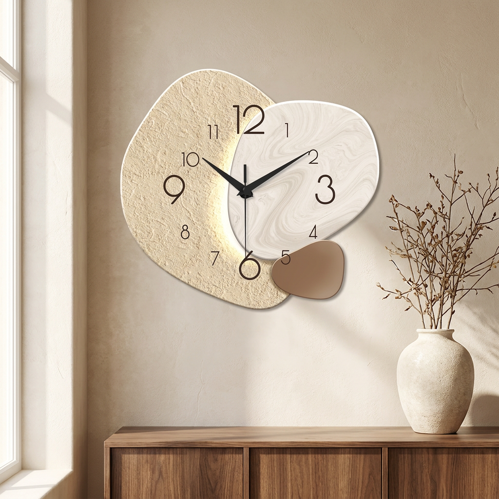 Pebble wall clock - lifestyle