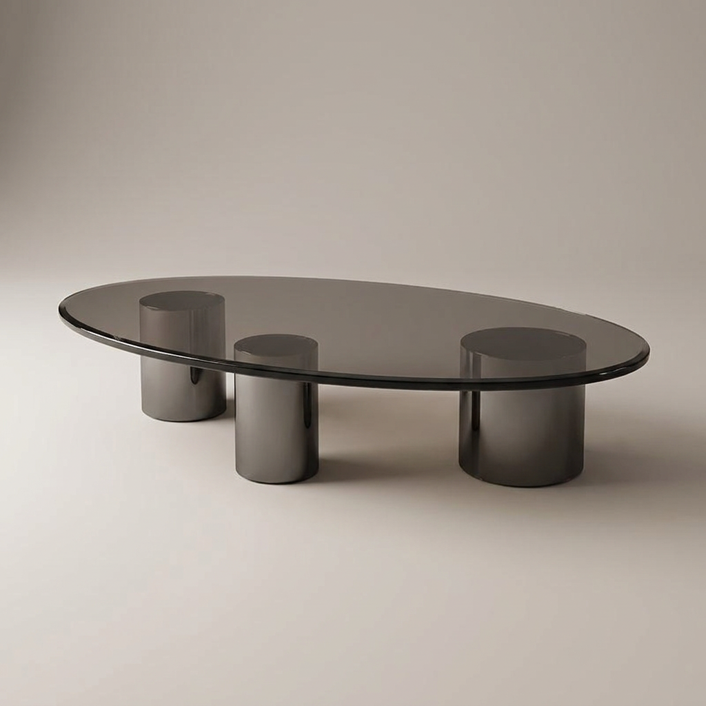 Onyx coffee table - overhead view