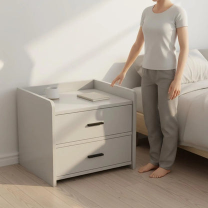 Rya Curved Rounded-Corner Nightstand