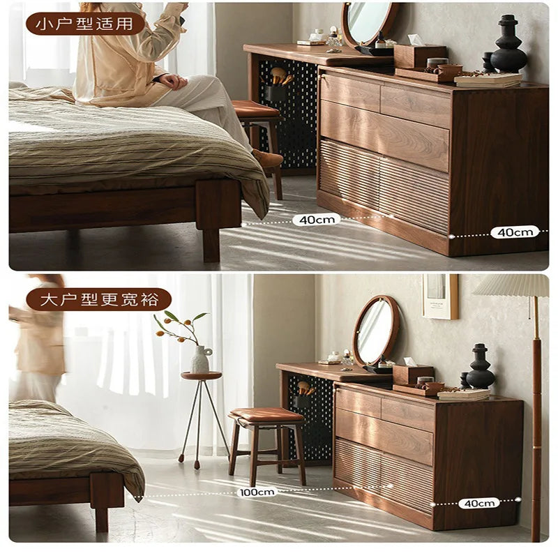 Walna Premium Black-Walnut Vanity Dresser