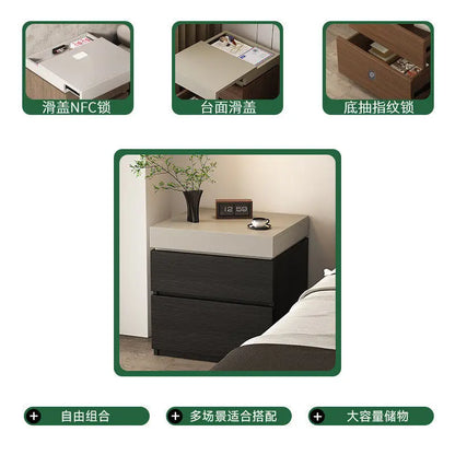 Vault Wooden Hidden-Compartment Bedside Cabinet