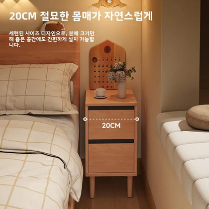 Birk Wooden Ultra-Narrow Storage Cabinet