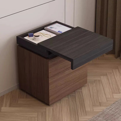 Vault Wooden Hidden-Compartment Bedside Cabinet
