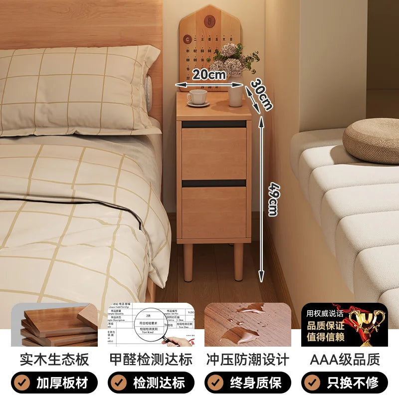 Birk Wooden Ultra-Narrow Storage Cabinet
