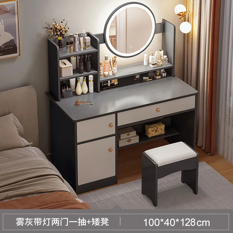 Vela Luxe Space-Saving Makeup Vanity