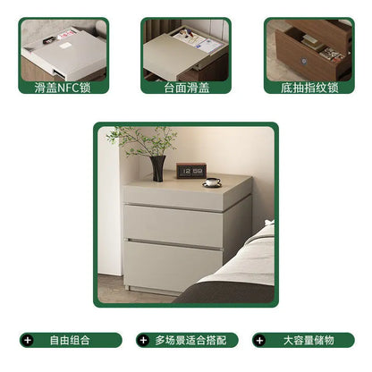 Vault Wooden Hidden-Compartment Bedside Cabinet
