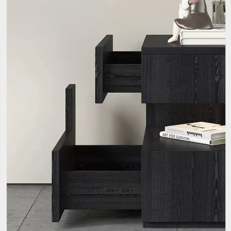 Kumo Wabi-Sabi Floating Wood Nightstand