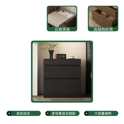Vault Wooden Hidden-Compartment Bedside Cabinet