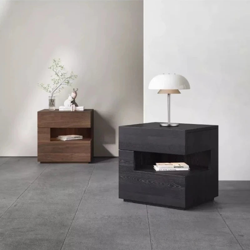 Kumo Wabi-Sabi Floating Wood Nightstand