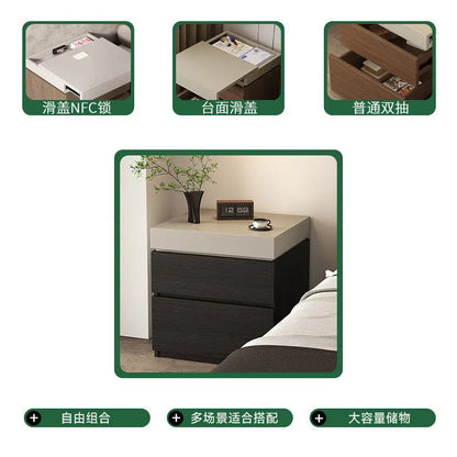 Vault Wooden Hidden-Compartment Bedside Cabinet