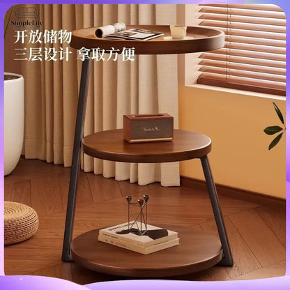Trio Metal Three-Tier Side Table