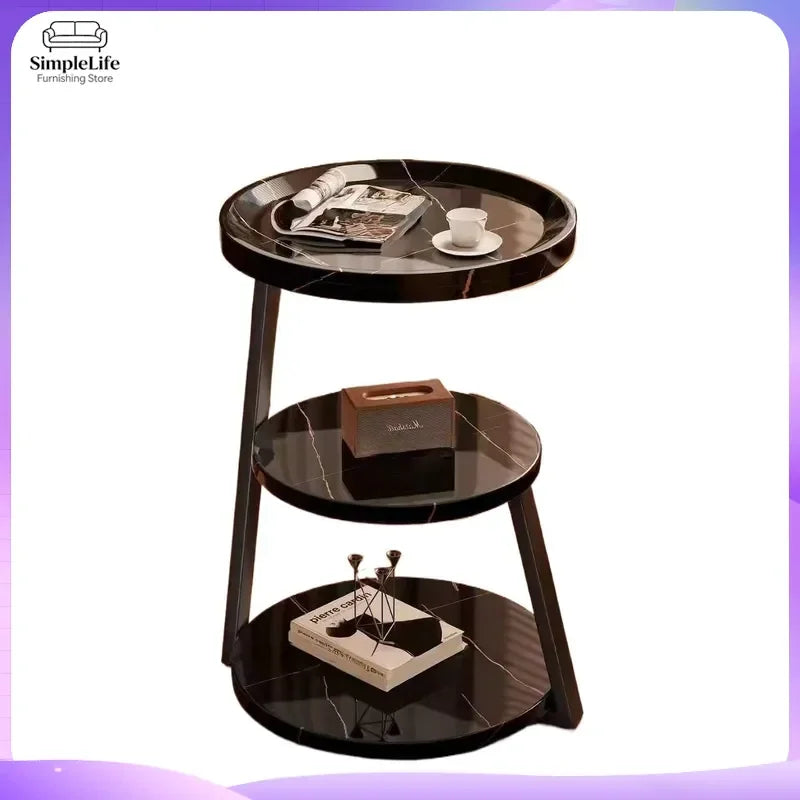 Trio Metal Three-Tier Side Table