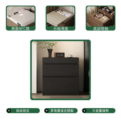 Vault Wooden Hidden-Compartment Bedside Cabinet