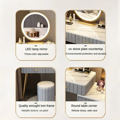 Lumi Elegant Illuminated Vanity Table