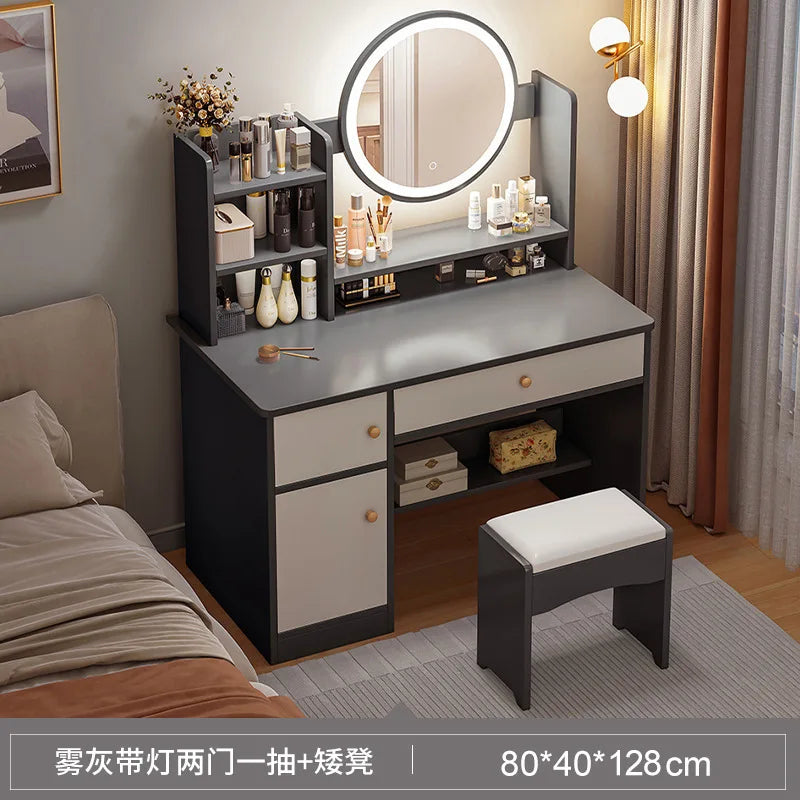 Vela Luxe Space-Saving Makeup Vanity