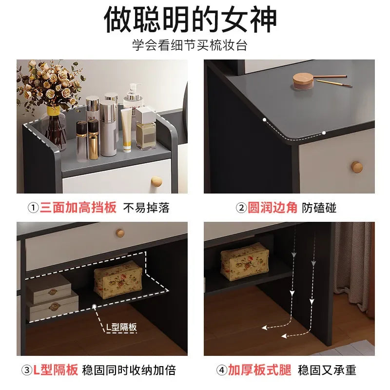 Vela Luxe Space-Saving Makeup Vanity
