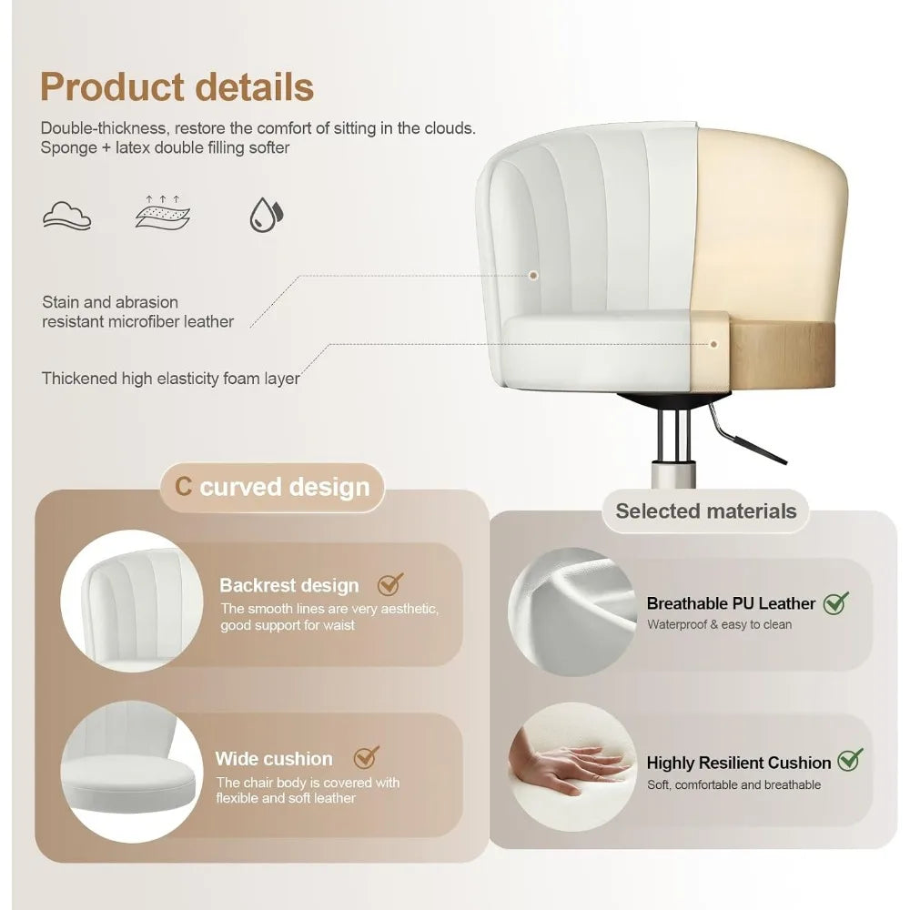 Orbit Rolling Height-Adjustable Desk Chair