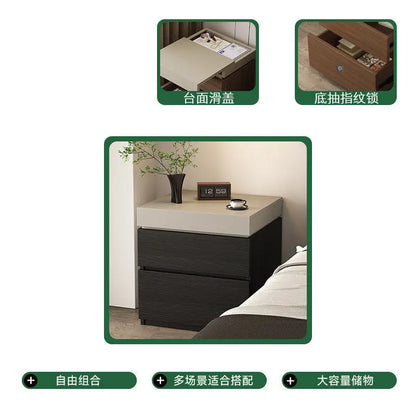 Vault Wooden Hidden-Compartment Bedside Cabinet