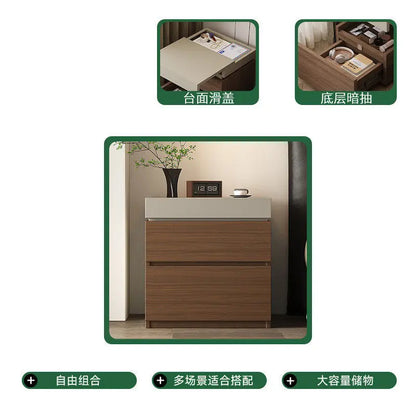 Vault Wooden Hidden-Compartment Bedside Cabinet