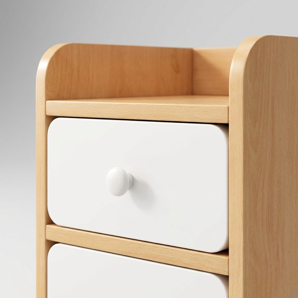 Narrow bedside table - detail