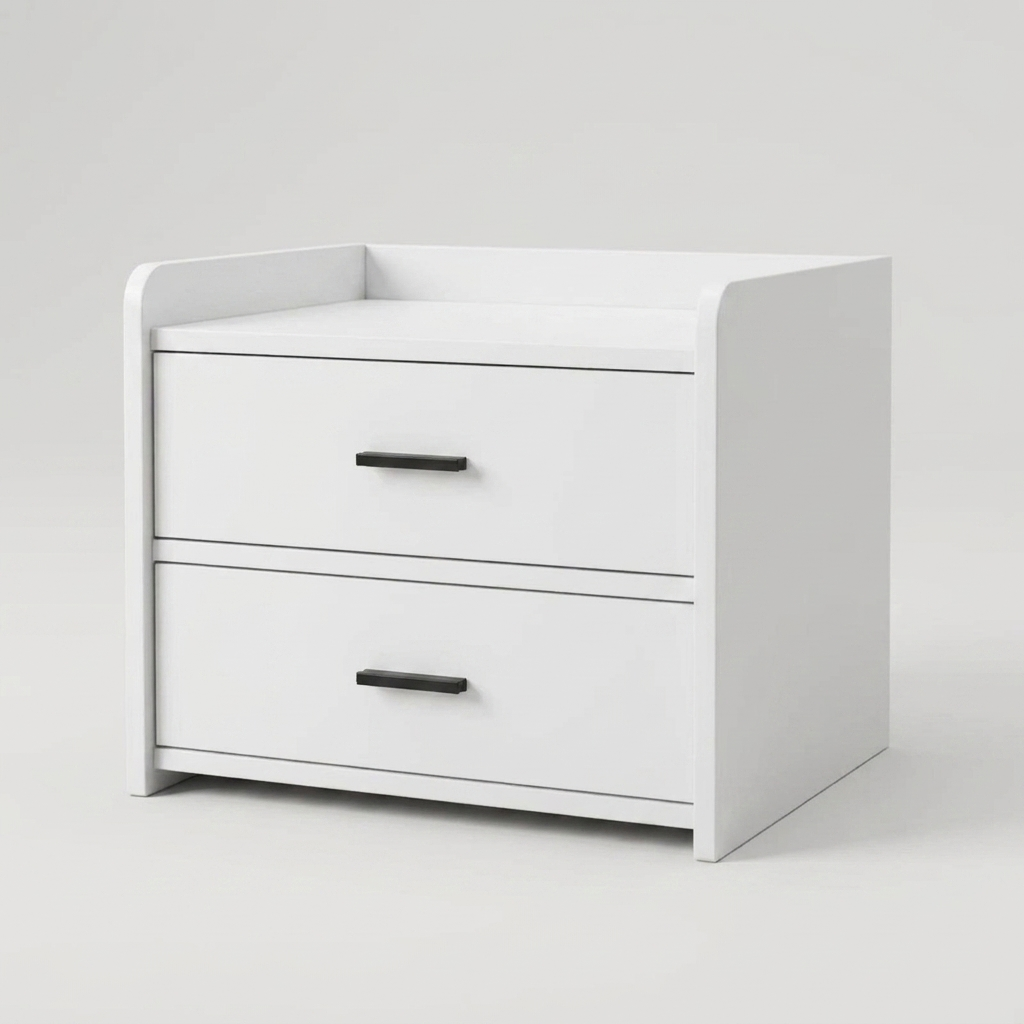 Modern nightstand - front angle