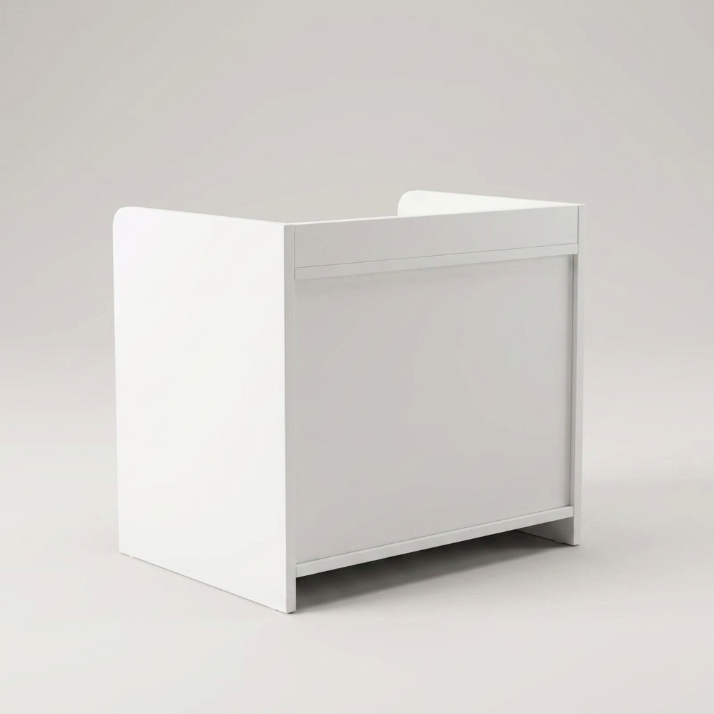 Modern nightstand - rear angle
