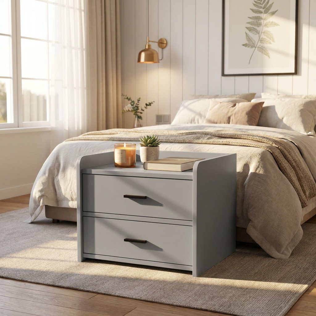 Modern nightstand - lifestyle bedroom
