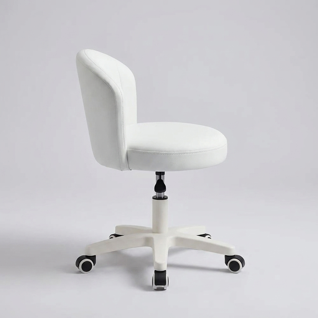 Rolling desk chair - side view