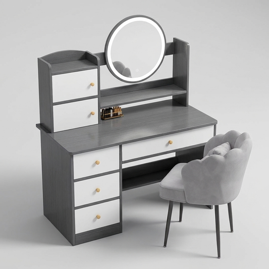 Cosmetic vanity table - front angle