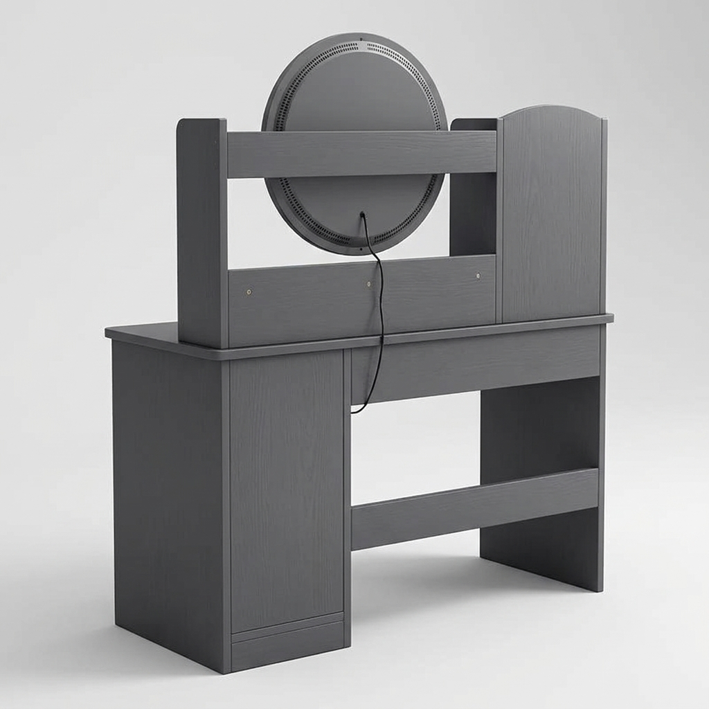 Cosmetic vanity table - rear angle