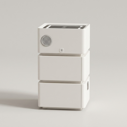 Floating nightstand - side view