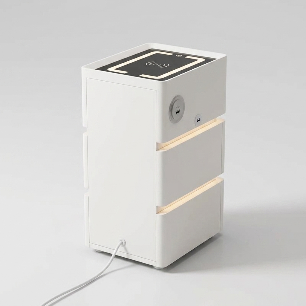 Floating nightstand - rear angle