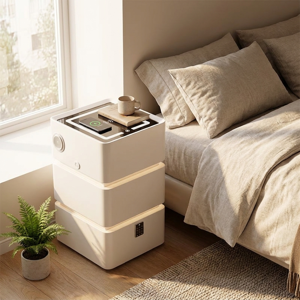 Floating nightstand - lifestyle bedroom