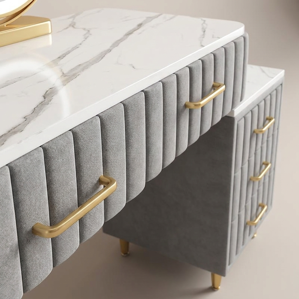 Dressing table with mirror - detail