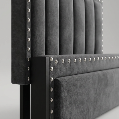 Upholstered bed frame - detail