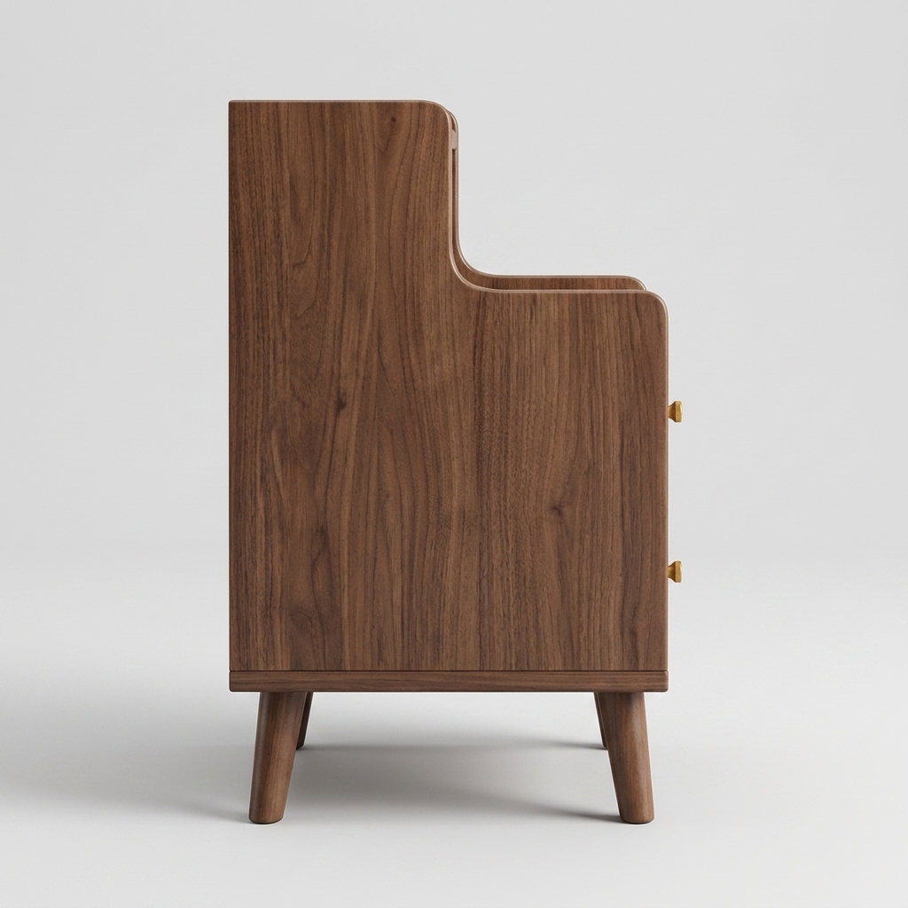 Chinese style nightstand - side view