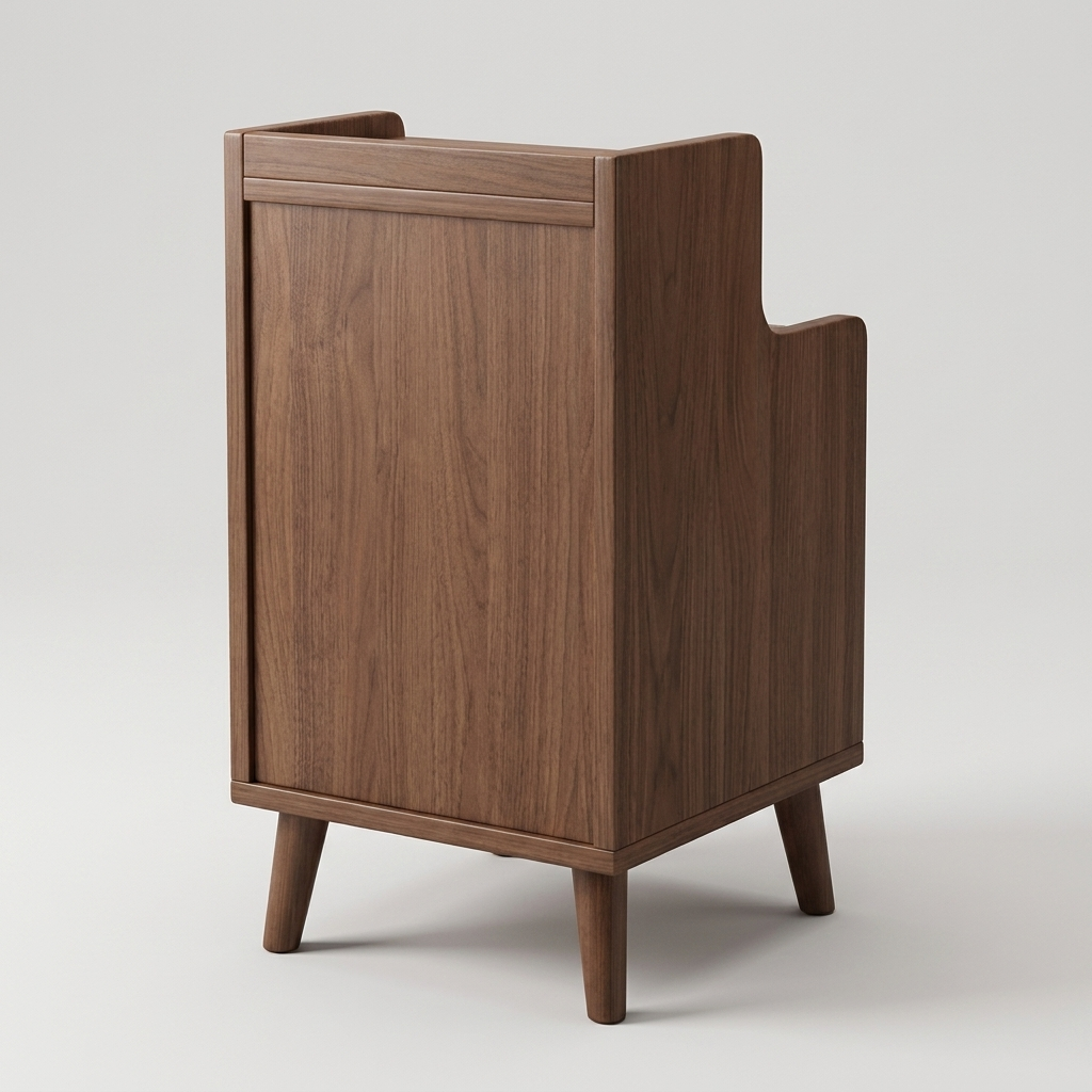 Chinese style nightstand - rear angle