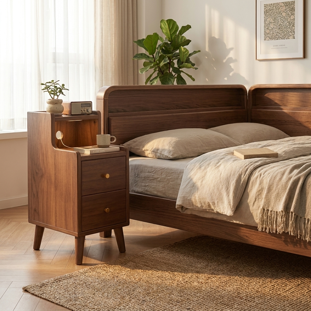 Chinese style nightstand - lifestyle bedroom